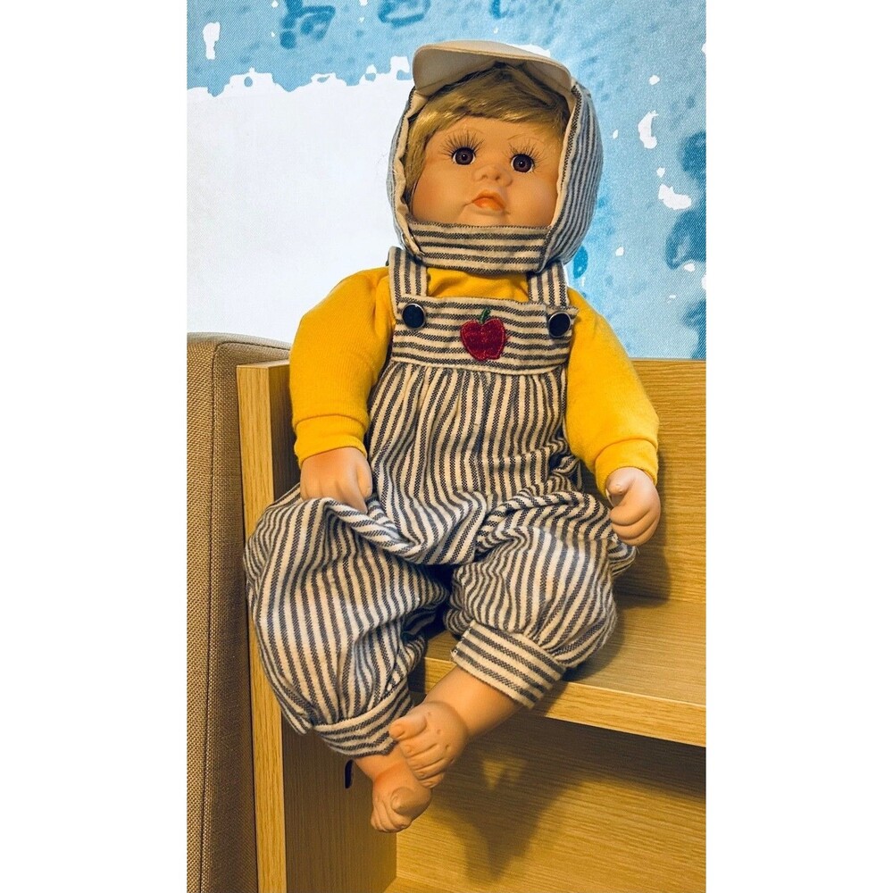 Vintage Tiny Treasures Skipper 14" Porcelain Baby Doll Handmade in USA NO FLAWS